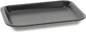 Pactiv Corporation Pactiv Evergreen Supermarket Trays #2 8.2 x 5.7 x 0.91 Black 500/Carton 0TFB00200000