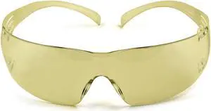 3M SecureFit Safety Glasses SF203AF, Amber Lens
