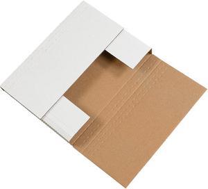 Box Partners Easy-Fold Mailers 7 1/2" x 5 1/2" x 2" White 50/Bundle M752BF