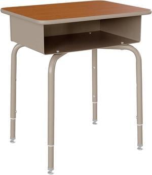 Flash Furniture Commercial Grade Industrial Style Office Desk - 55, Mahogany