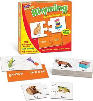 Trend Enterprises Trend Fun-To-Know Early Childhood Puzzles Rhyming T36009