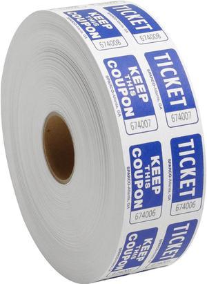 Sparco Ticket Roll Double w/Coupon 2000/RL Blue 99230