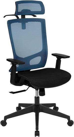 Flash Furniture Layla Ergonomic Mesh Swivel Office Chair Blue/Black (H28091KYBL)