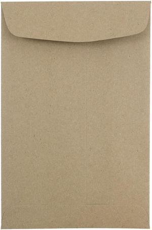 JAM Paper 6 x 9 Open End Catalog Envelopes Brown Kraft Paper Bag 51286524A