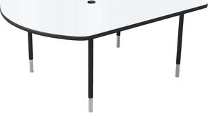 MooreCo MediaSpace 60" Table White/Black (27749-MRKR-BK) MooreCo MediaSpace 60" Table White/Black (27749-MRKR-BK)