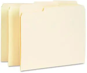 Business Source Interior File Folders 1/3 Cut Assorted Letter 100/BX Manila 65775