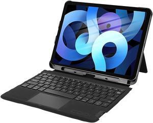 CODi Bluetooth Keyboard PU Leather/TPU/ABS Plastic Folio Case w/ Track Pad for 10.9" iPad Air Gen 4/5/Pro Black (C30708520)