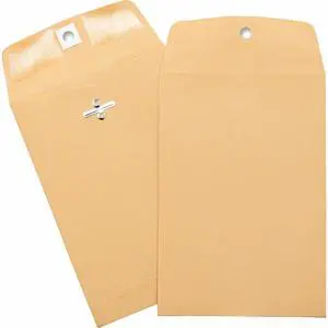 Business Source Hvy-duty Clasp Envelopes 5"x7-1/2" 100/BX Brown Kraft 36672