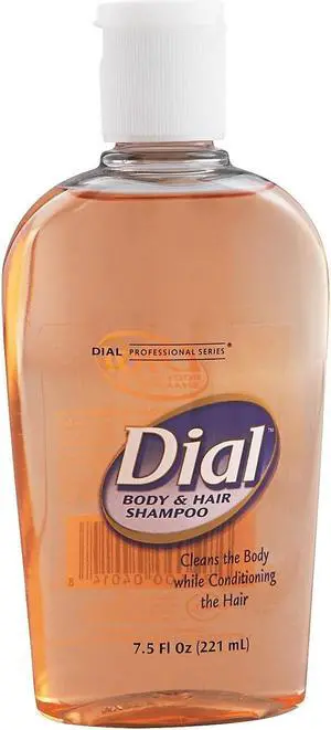 Body & Hair Care, Peach Scent, Clear Amber, 7.5 oz Flip Cap Dcor Bottl