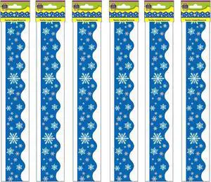 Teacher Created Resources Snowflakes Border Trim 35 Feet Per Pack 6 Packs (TCR4139-6) Teacher Created Resources Snowflakes Border Trim 35 Feet Per Pack 6 Packs (TCR4139-6)