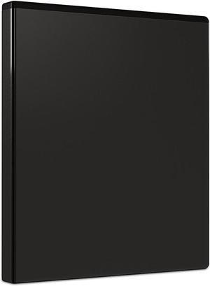 Staples 1/2" Simply View Binders with Round Rings Black 374817