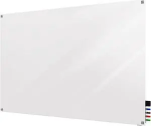 Ghent Harmony Magnetic Glass Whiteboard with Square Corners 2'H x 3'W White