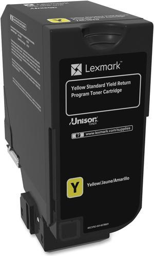 Lexmark 74C1SY0 Return Program Toner Cartridge - Yellow