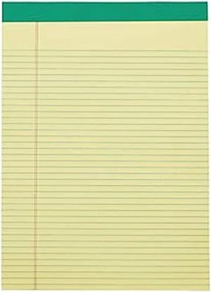 MyOfficeInnovations Notepads 8.5" x 11.75" Narrow Yellow 50 Sh./Pad 12 Pads/PK 354743