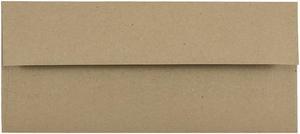 JAM Paper #10 Business Envelopes 4.125 x 9.5 Brown Kraft Paper Bag 6314842I