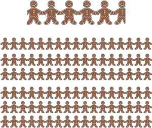 Hygloss Gingerbread Men Classroom Borders 36 Feet Per Pack 6 Packs (HYG33608-6) Hygloss Gingerbread Men Classroom Borders 36 Feet Per Pack 6 Packs (HYG33608-6)
