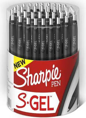 Sharpie S-Gel Gel Pen Medium Point Black Ink 36/Pack 2096180