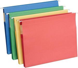 MyOfficeInnovations Hanging File Folders 35 Expansion Letter Size Assorted 4PK 419192