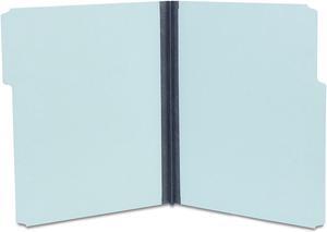 Staples Pressboard File Folders 3 Tab Letter Blue 25/Box TR606798/606798
