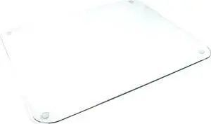 Desktex Glaciermat Glass Desk Pad - 24" Width x 19" Depth - Clear  FLRFCDE1924G