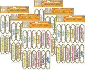Ashley Productions Magnetic Die-Cut Timesavers & Labels Confetti Months of the Year 6 Packs (ASH19008-6)