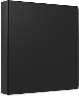 Staples Simply 2-Inch Round 3-Ring Non-View Binder Black (26587) 1300950