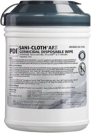 PDI Sani-Cloth AF3 Disinfecting Wipes 160 P13872CT