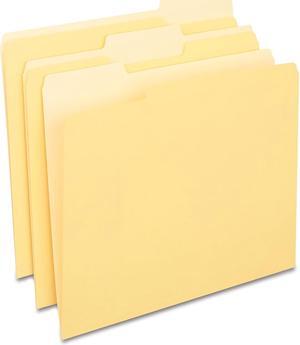 Staples File Folders 3-Tab Letter Size Yellow 24/Pack (659800) 13844/TR13844