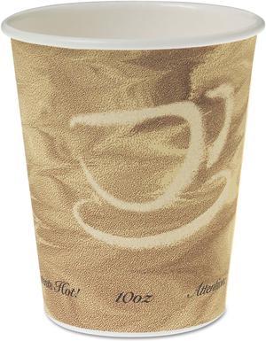 SOLO Single Sided Poly Paper Hot Cups 10 OZ Mistique design 50/Bag 20 Bags