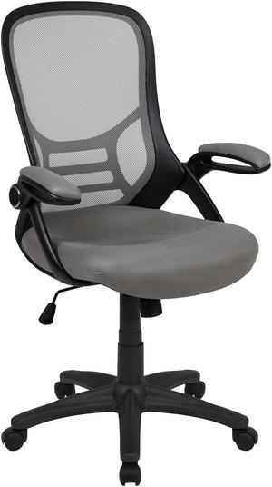 Flash Furniture Porter Ergonomic Mesh Swivel High Back Office Chair Light Gray/Black (HL00161BKGY)