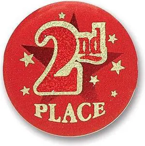 2nd Place Satin Button