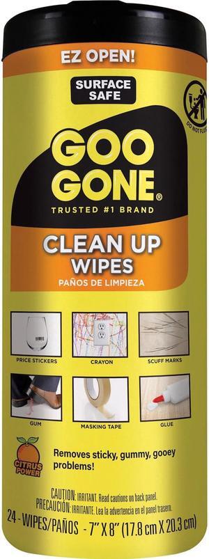 Goo Gone Clean Up Wipes 8 x 7 Citrus Scent White 24/Canister 4 Canister/Carton Goo Gone Clean Up Wipes 8 x 7 Citrus Scent White 24/Canister 4 Canister/Carton