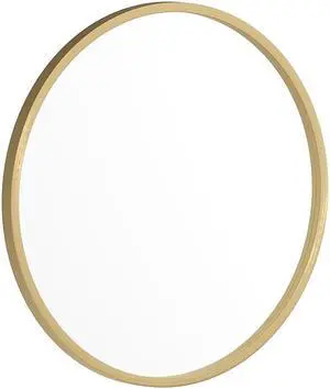 Flash Furniture Julianne Round Metal Framed Wall Mirror 20" Gold (HFKHD0GD291315)