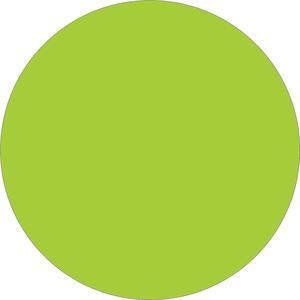 Tape Logic Removable Labels 3/4" Circles Fluorescent Green 500 /Roll DL1388FG