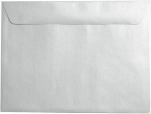 JAM Paper 9 x 12 Metallic Booklet Envelopes Stardream Silver 85818C