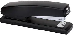 Business Source Desktop Stapler 3-1/2" Throat 20 Sht /210 Staples Cap. BK 65648
