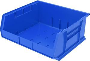Akro-Mils Bins Unbreakable/Waterproof 16"x14-1/2"x7" Blue 30250B