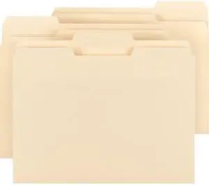 Business Source File Folder Letter 9.5 pt 1/3 Cut 3/4" Exp. 150/BX MLA 78950