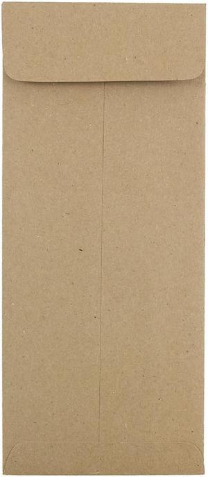 JAM Paper #10 Policy Business Envelopes 4.125 x 9.5 Brown Kraft Paper Bag