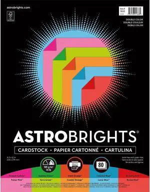 Astrobrights Cardstock Paper 70 lbs 8.5 x 91668