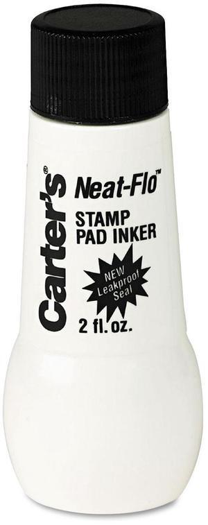 Carter's Neat-Flo Stamp Pad Inker, 2 Oz Bottle, Black 21448