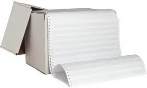 Sparco Computer Paper 20 lb. 1Prt 14-7/8"x8-1/2" 2600/CT 1/2"GN Bar 02182