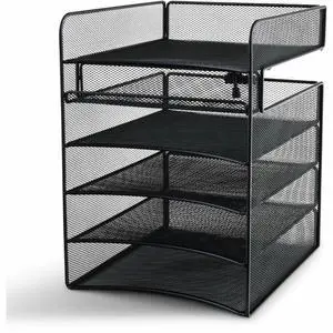 Safco Horiz Hanging Organizer 10"x12"x14" Black 3240BL