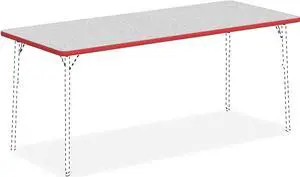 Lorell Activity Tabletop 30"x72" Gray/Red 99921 Lorell Activity Tabletop 30"x72" Gray/Red 99921
