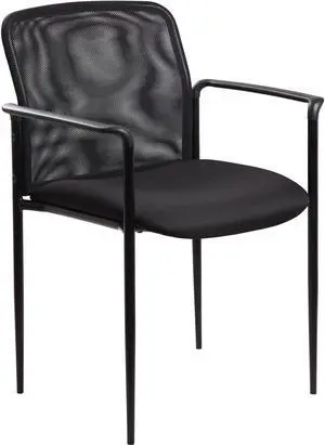 Lorell Reception Side Chair w/Arms 23-3/4"x23-1/2"x33" Black 69506