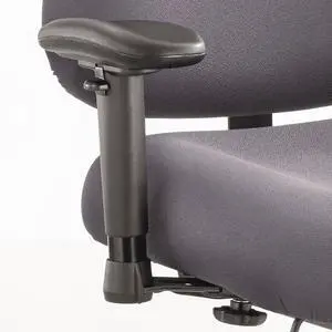 Safco Height/Width-Adjustable T-Pad Arms for Optimus Big & Tall Chairs Black 1