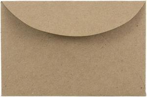 JAM Paper 3Drug Mini Recycled Envelopes 2.3125 x 3.625 Brown Kraft Paper Bag