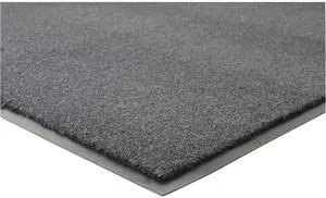 Genuine Joe Indoor Mat Moisture Absorbent Vinyl Back 4'x6' Charcoal 56462