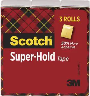 3M Tape Extra Adhesive 3/4"x1000" 3 Rolls/PK Clear 700K3