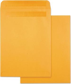 Quality Park High Bulk Self-Sealing Envelopes 9 x 12 Kraft 100 per box 43563